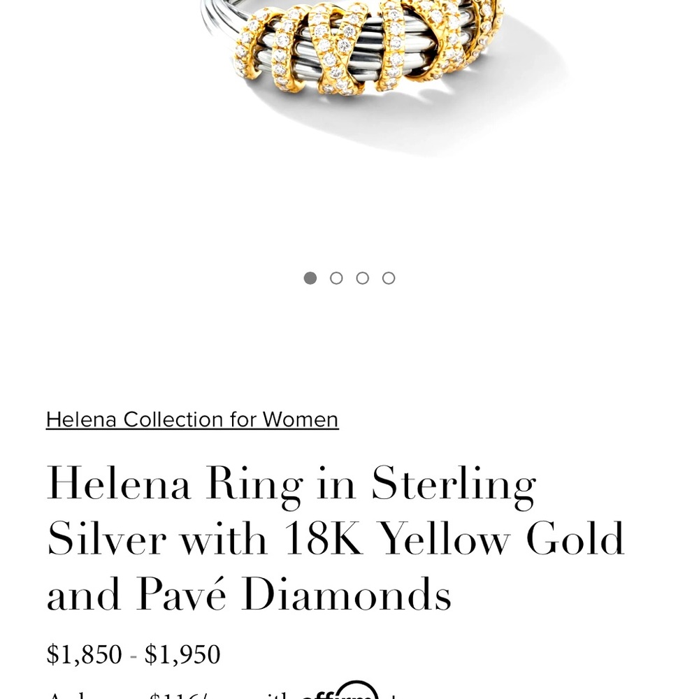 David Yurman Helena ring. Size 6.5